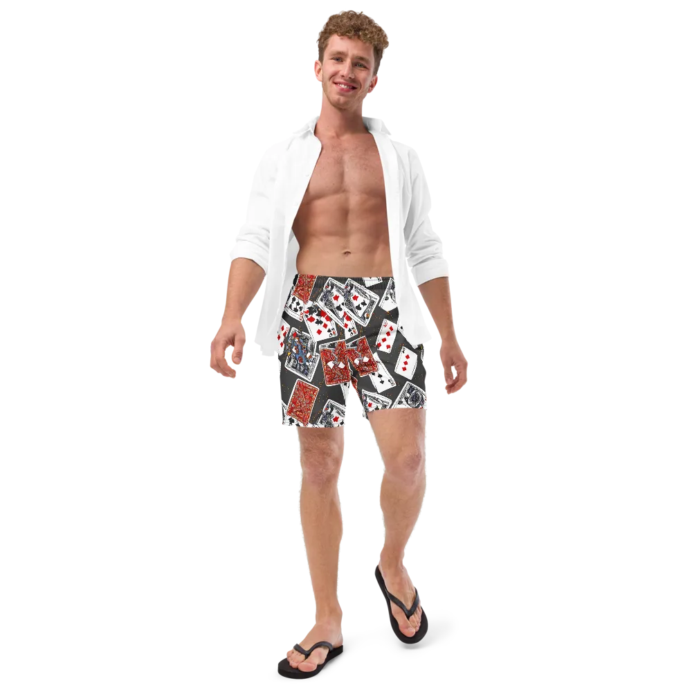 Tessellation, By Rockwell Kent on Swim Trunks — Front