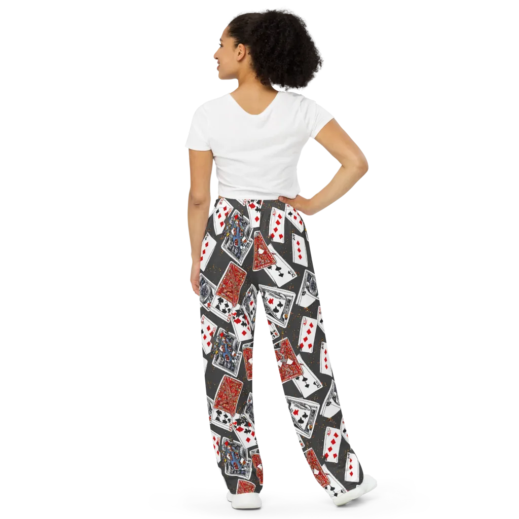 Tessellation, By Rockwell Kent on Wide-Leg Pants — Back