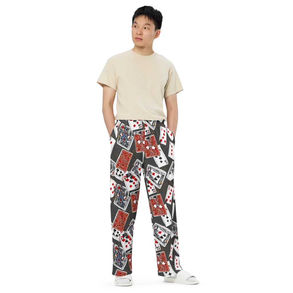 Tessellation, By Rockwell Kent on Wide-Leg Pants — Front