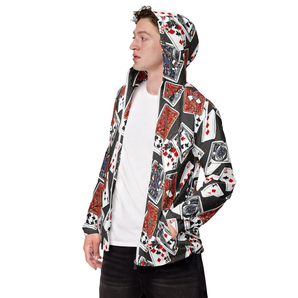 Tessellation, By Rockwell Kent on Men's Windbreaker — Left Front