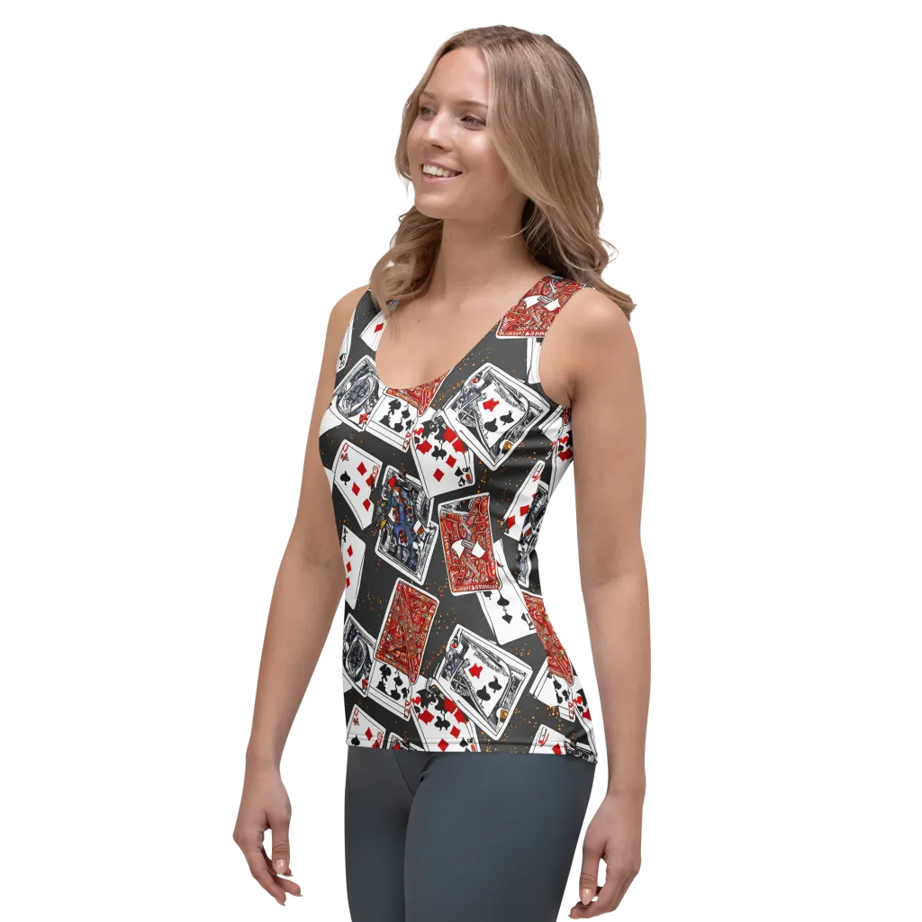 Tessellation, By Rockwell Kent on Women's Tank Top — Left Front