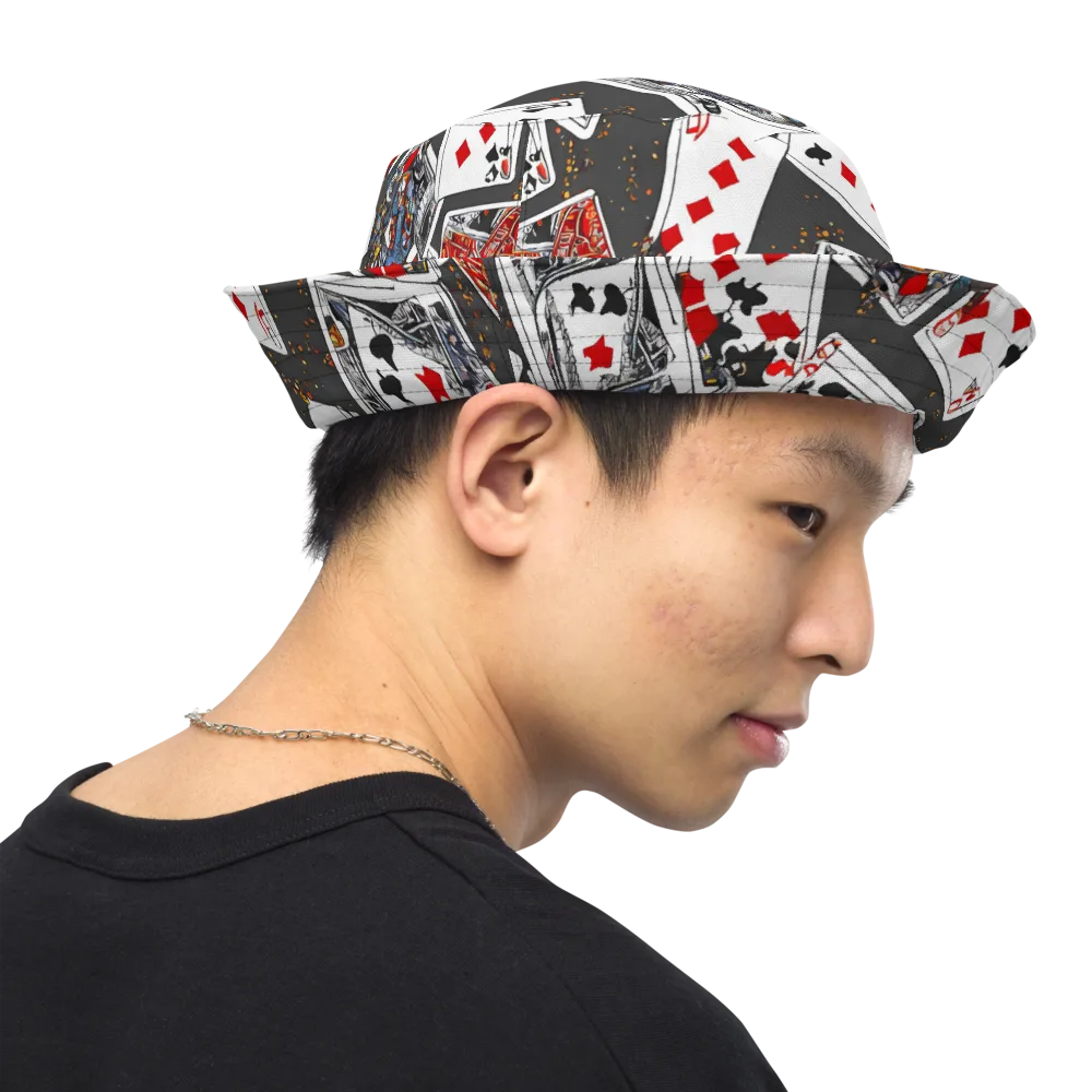 Tessellation, By Rockwell Kent on Reversible Bucket Hat — Right Outside