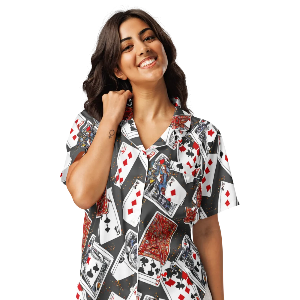 Tessellation, By Rockwell Kent on Women's Short Sleeve Pajama Top — Front