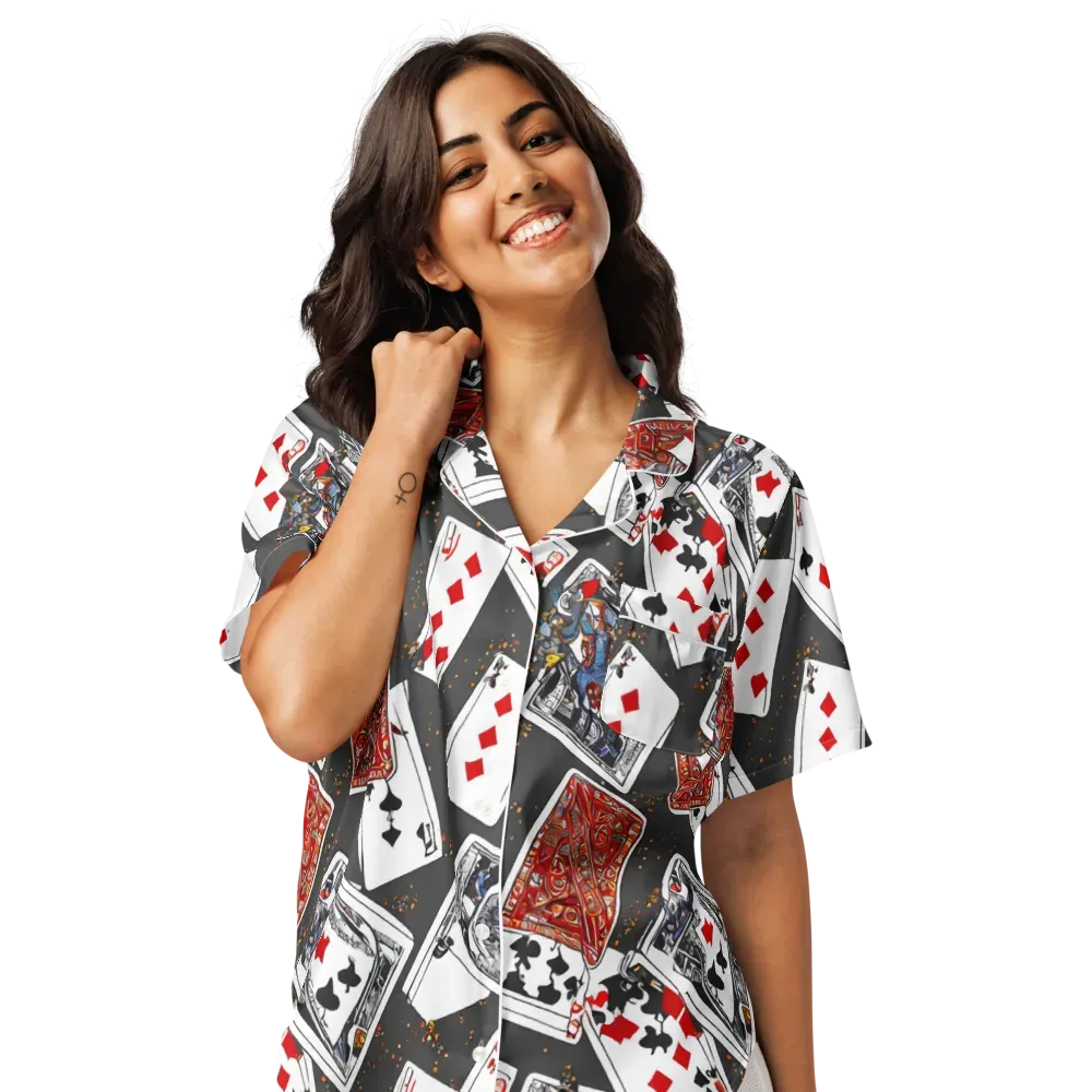 Tessellation, By Rockwell Kent on Women's Short Sleeve Pajama Top — Front