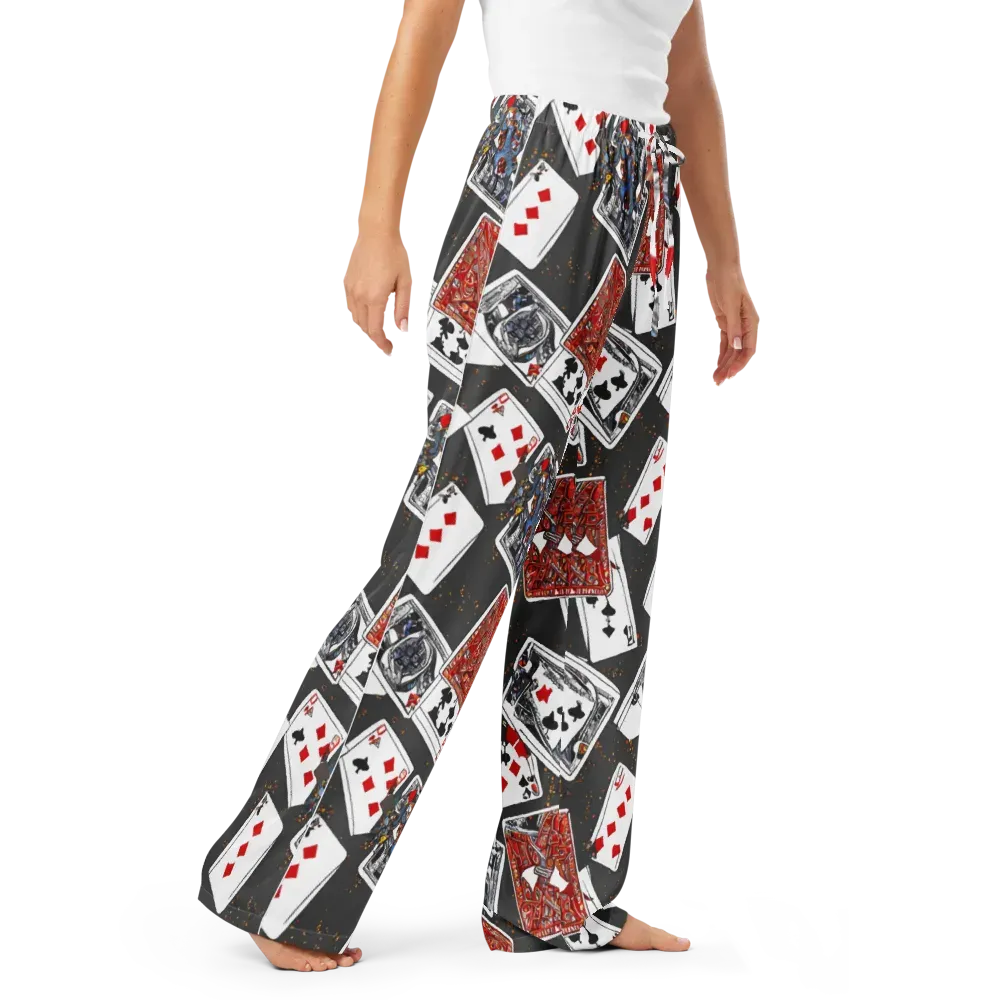 Tessellation, By Rockwell Kent on Women's Pajama Pants — Right Front
