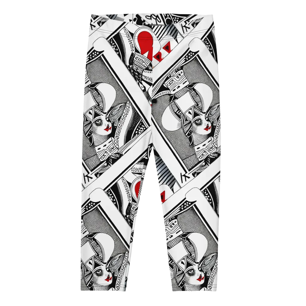 Fashion Print, By Carl Rahl on Capri Leggings — Front