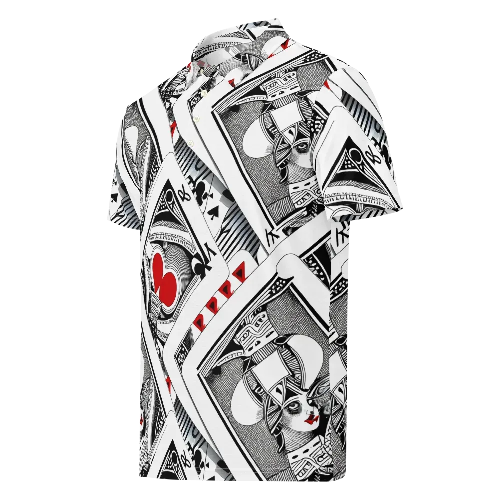 Fashion Print, By Carl Rahl on Men's Slim Fit Polo Shirt — Left Front