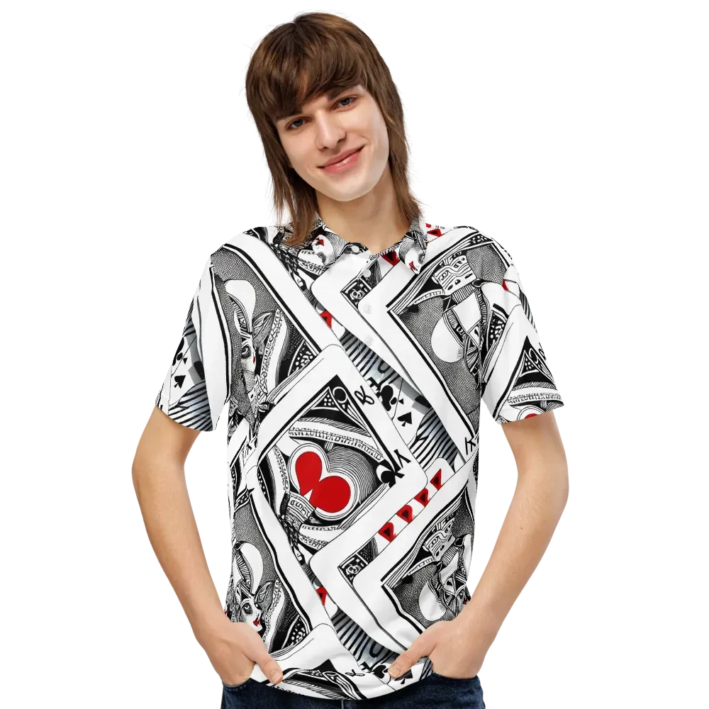 Fashion Print, By Carl Rahl on Men's Slim Fit Polo Shirt — Front
