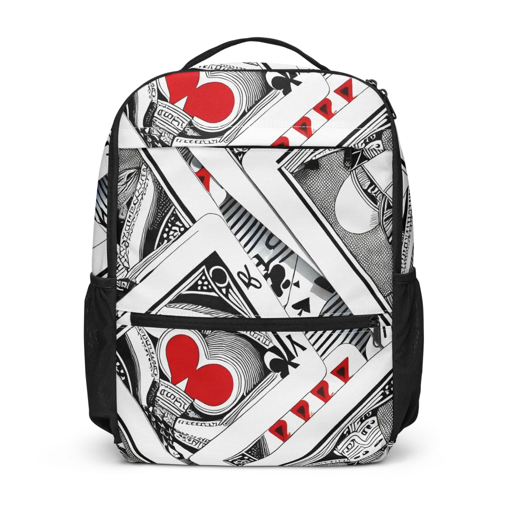 Fashion Print, By Carl Rahl on Utility Backpack — Front