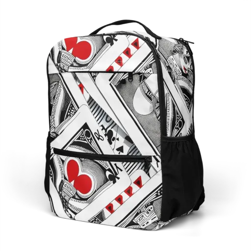 Fashion Print, By Carl Rahl on a Utility Backpack