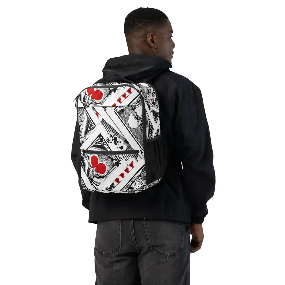 Fashion Print, By Carl Rahl on Utility Backpack — Back