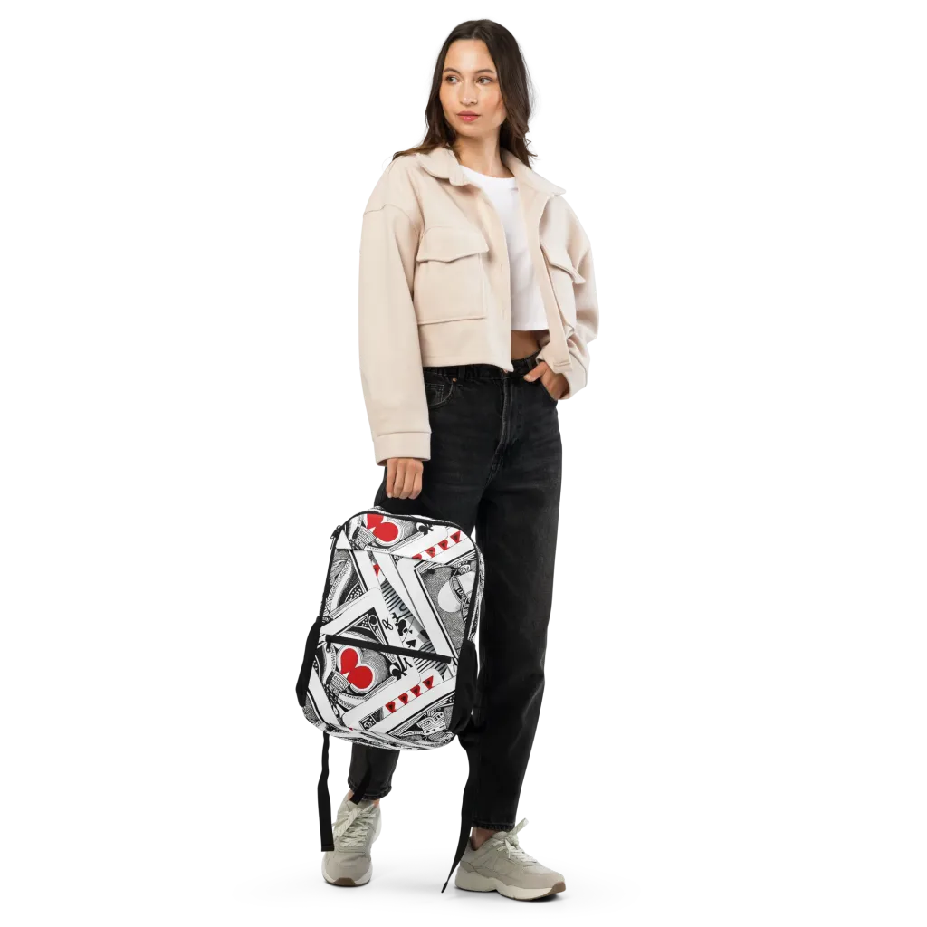 Fashion Print, By Carl Rahl on Utility Backpack — Front