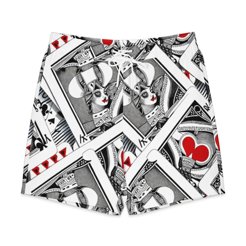 Fashion Print, By Carl Rahl on Men's Board Shorts — Front