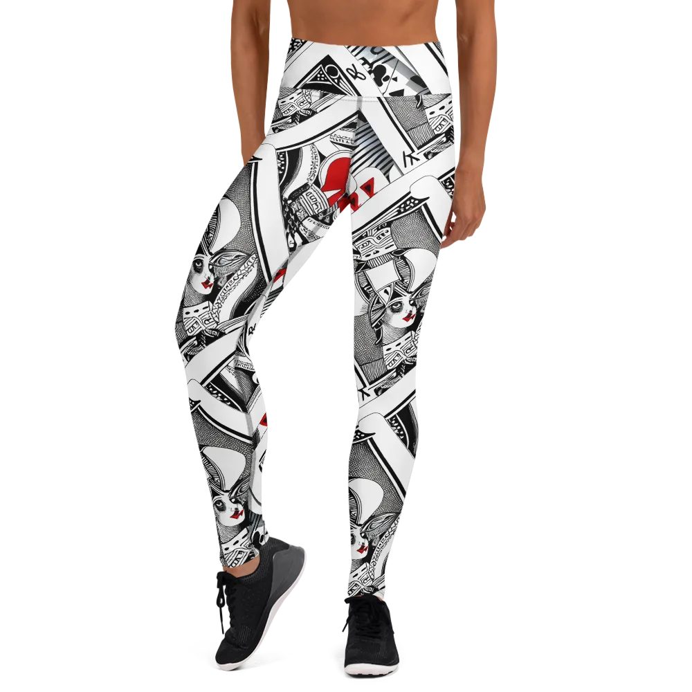 Fashion Print, By Carl Rahl on Yoga Leggings — Front