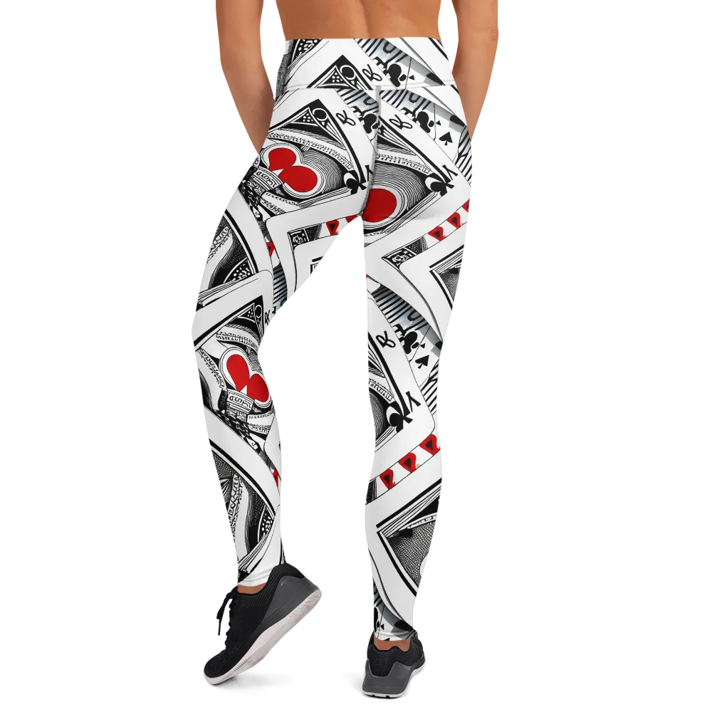Fashion Print, By Carl Rahl on Yoga Leggings — Back