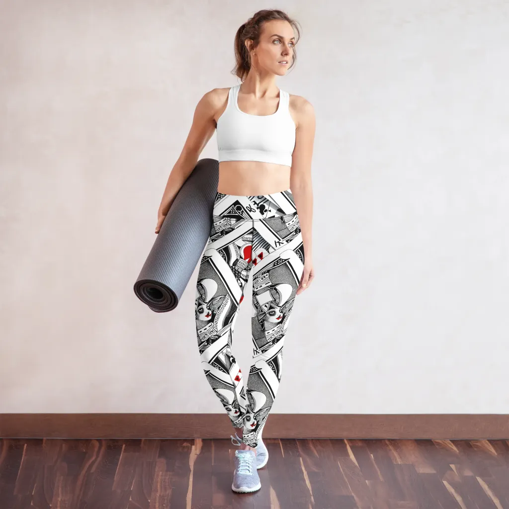 Fashion Print, By Carl Rahl on Yoga Leggings — Front
