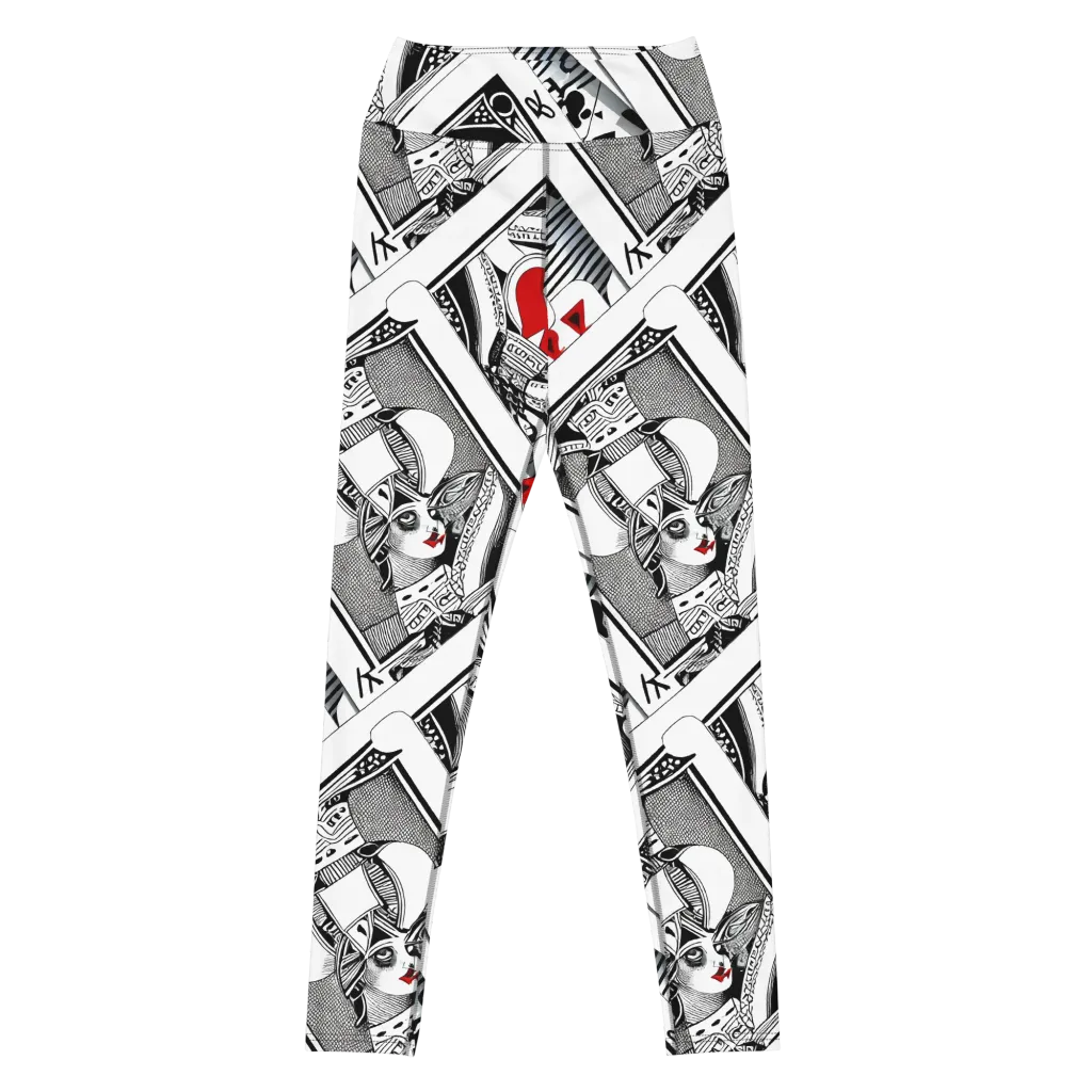 Fashion Print, By Carl Rahl on Yoga Leggings — Front