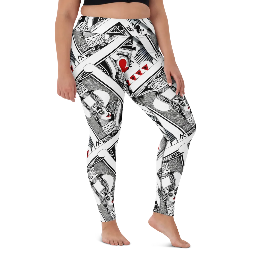 Fashion Print, By Carl Rahl on Yoga Leggings — Front