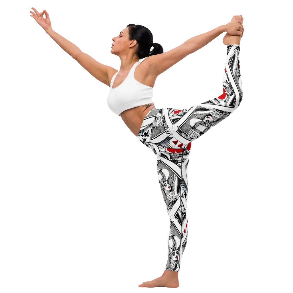 Fashion Print, By Carl Rahl on Yoga Leggings — Left