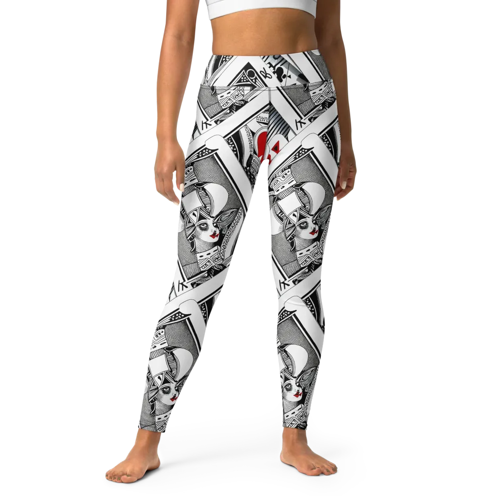 Fashion Print, By Carl Rahl on Yoga Leggings — Front