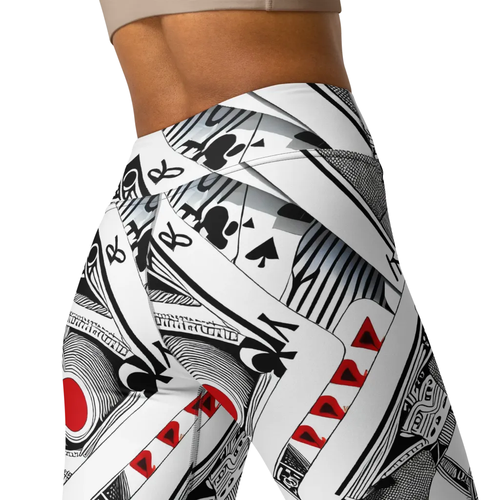 Fashion Print, By Carl Rahl on Yoga Leggings — Back