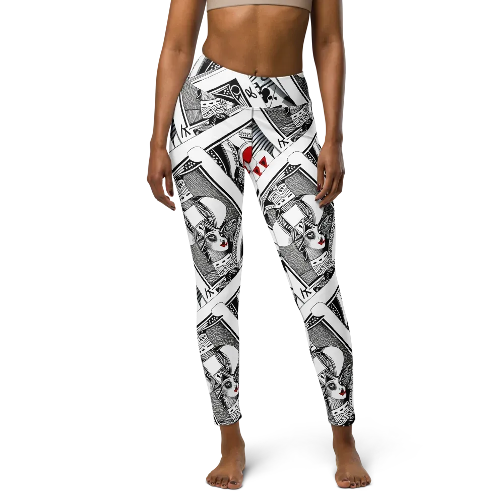 Fashion Print, By Carl Rahl on Yoga Leggings — Front