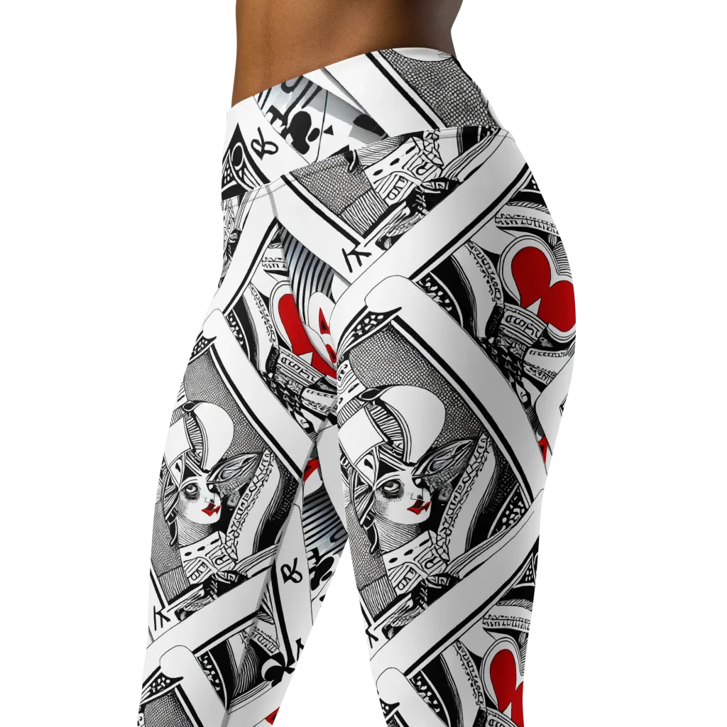 Fashion Print, By Carl Rahl on Yoga Leggings — Left Front