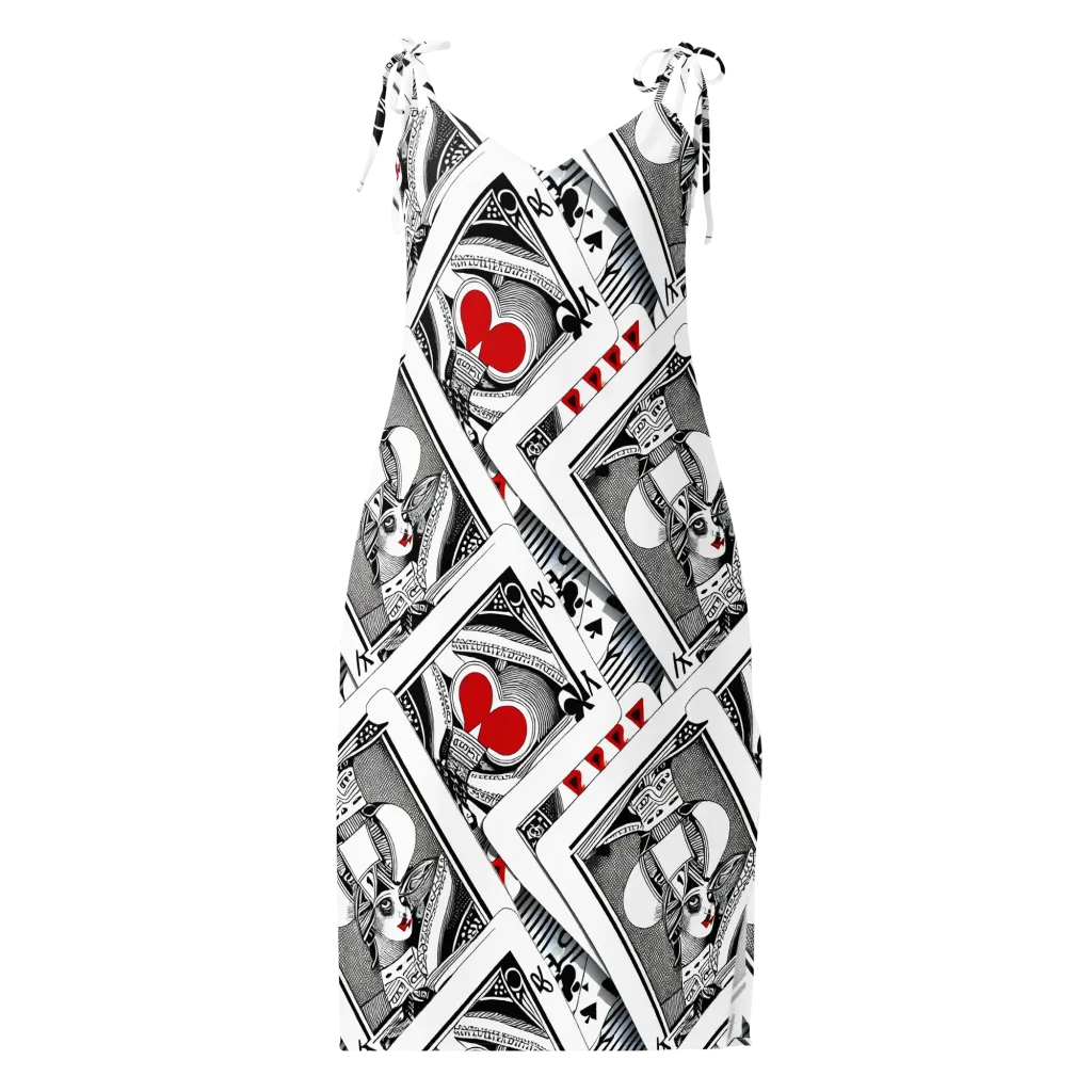 Fashion Print, By Carl Rahl on Slip Dress — Front