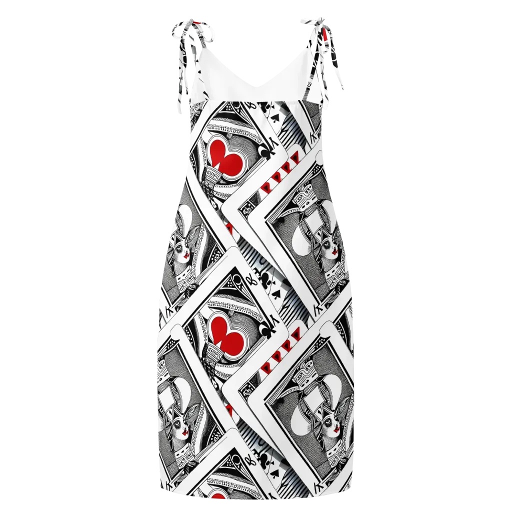Fashion Print, By Carl Rahl on Slip Dress — Back