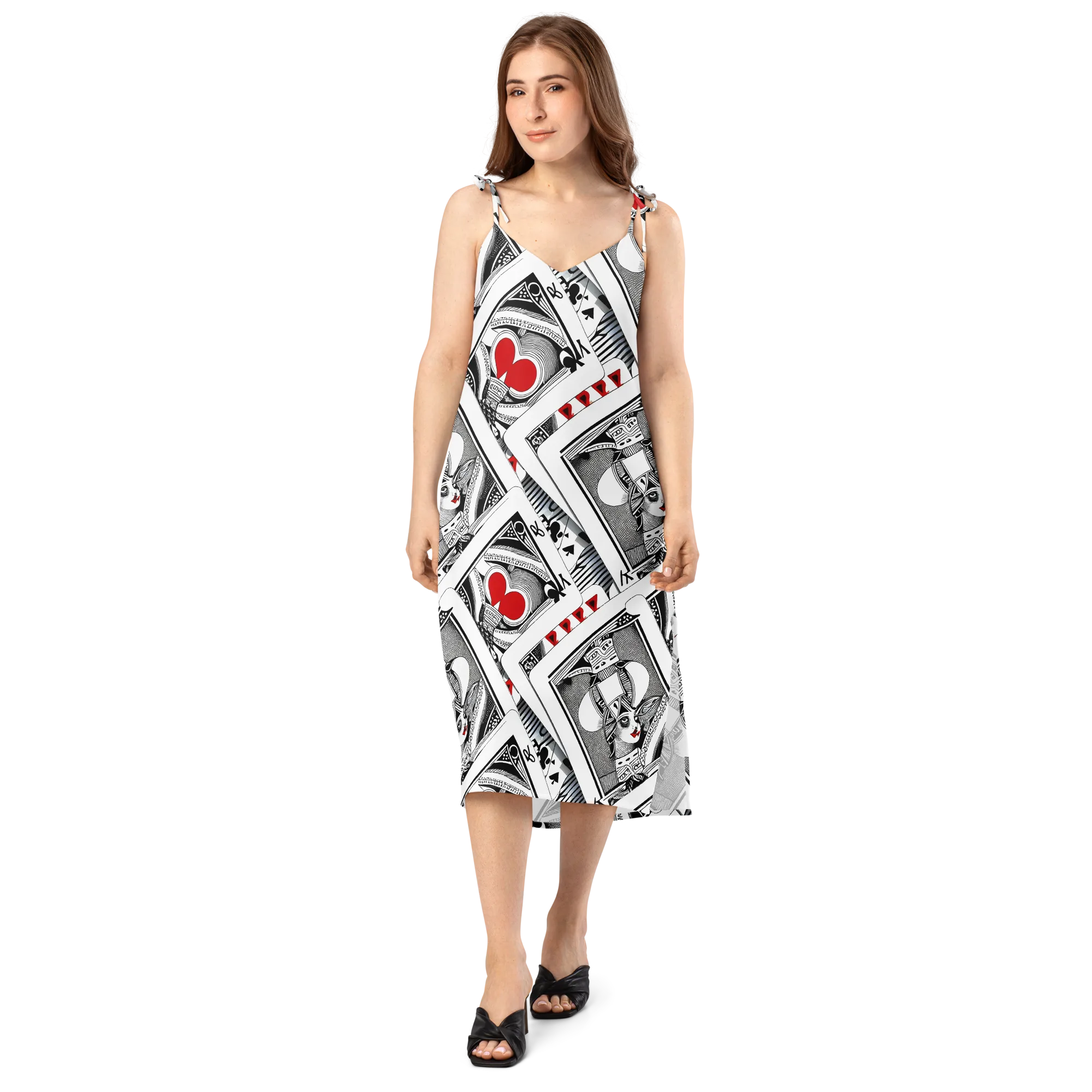 Fashion Print, By Carl Rahl on Slip Dress — Front