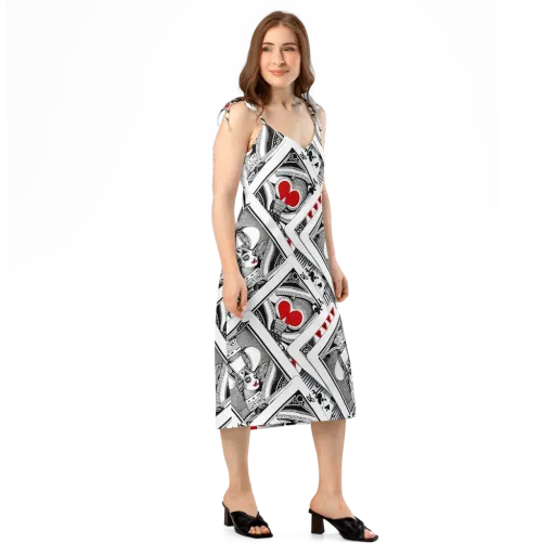 Fashion Print, By Carl Rahl on a Slip Dress