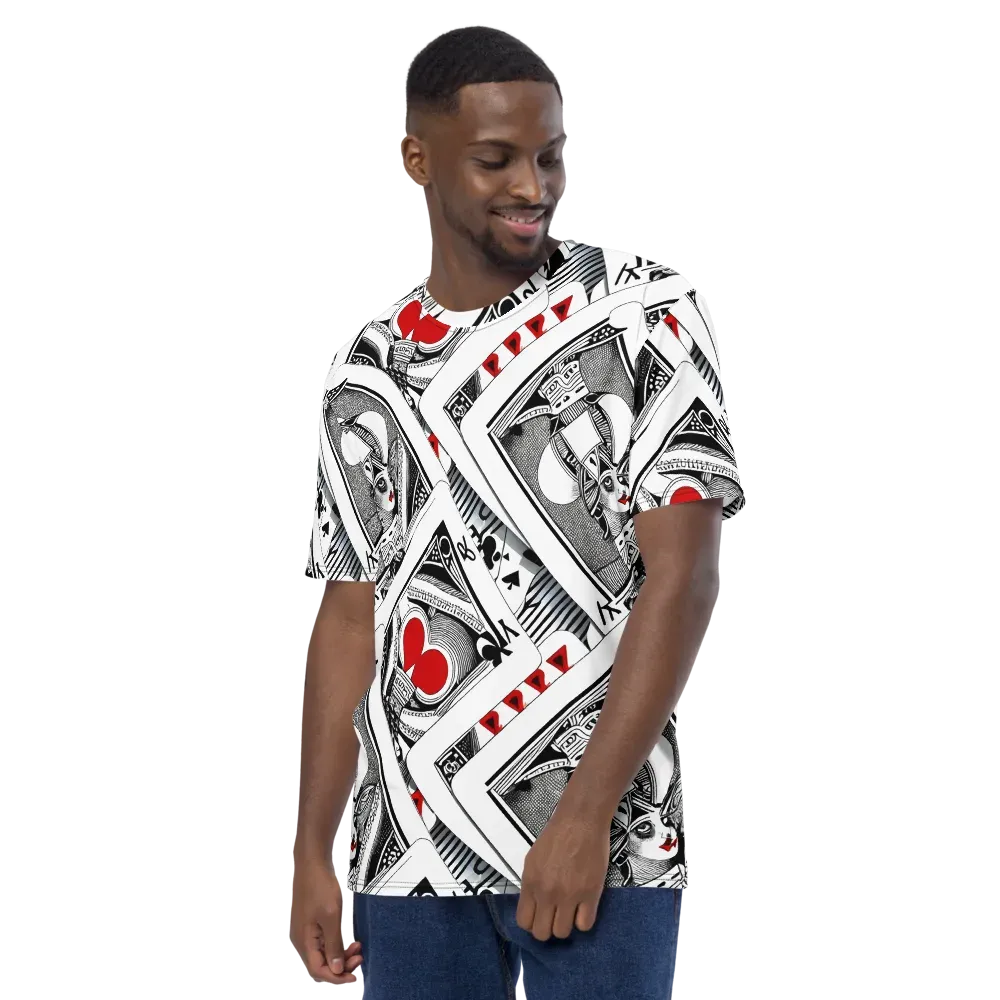Fashion Print, By Carl Rahl on Men's Crew Neck T-Shirt — Left