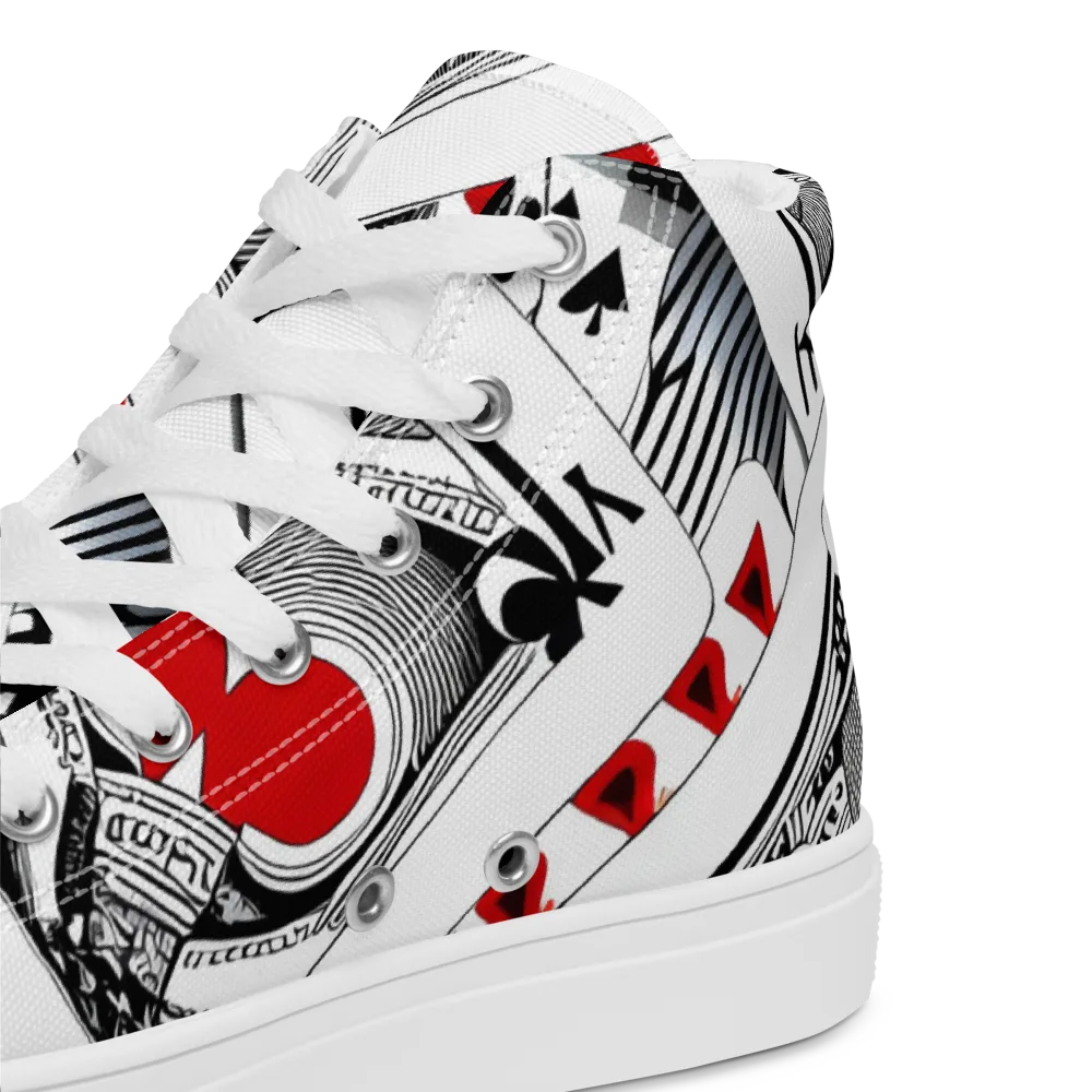 Fashion Print, By Carl Rahl on Men's High Top Canvas Shoes — Product details 2