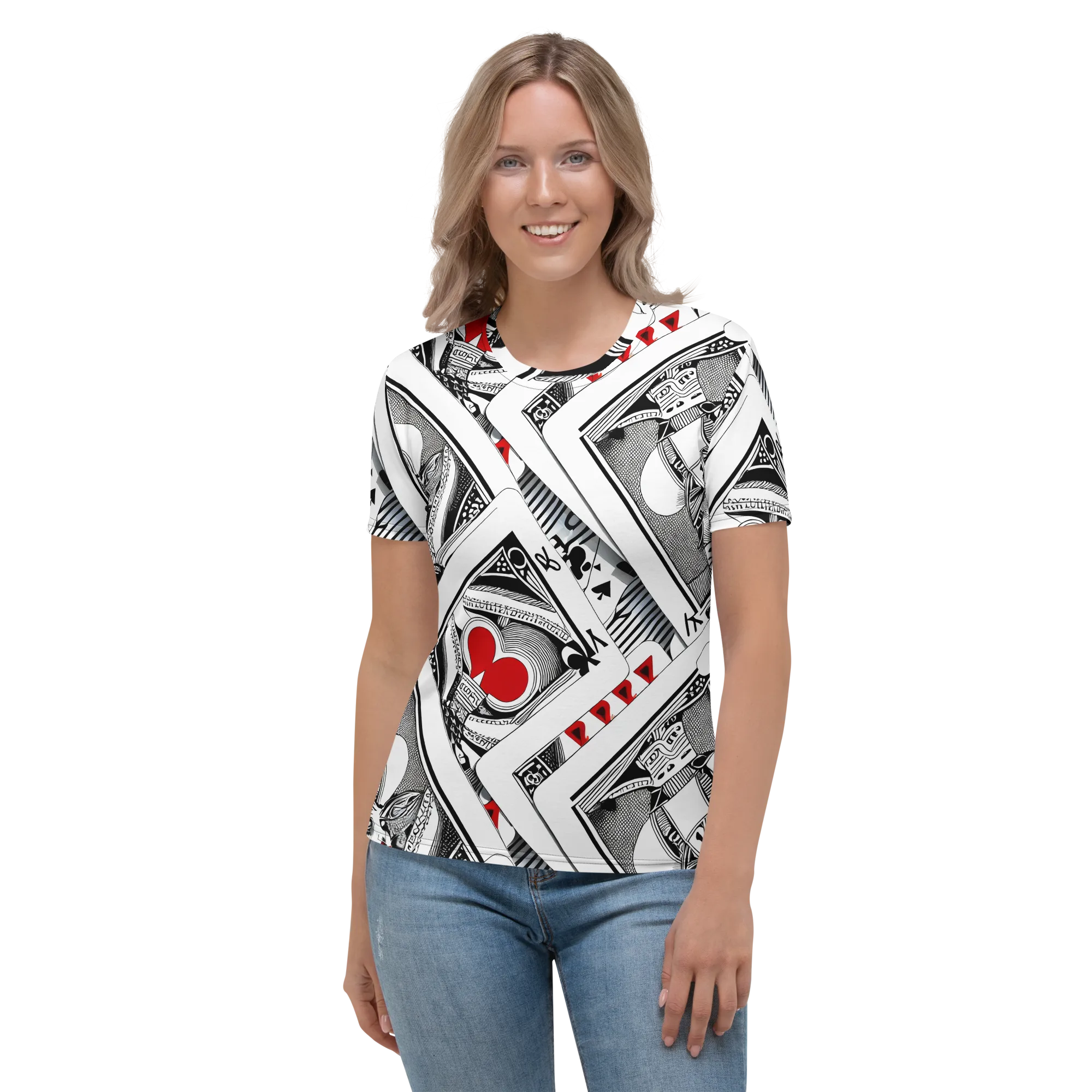 Fashion Print, By Carl Rahl on Women's Crew Neck T-Shirt — Front