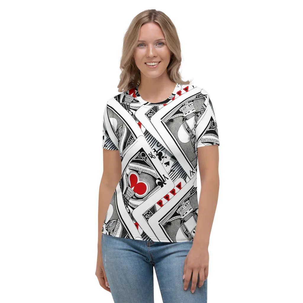 Fashion Print, By Carl Rahl on Women's Crew Neck T-Shirt — Front