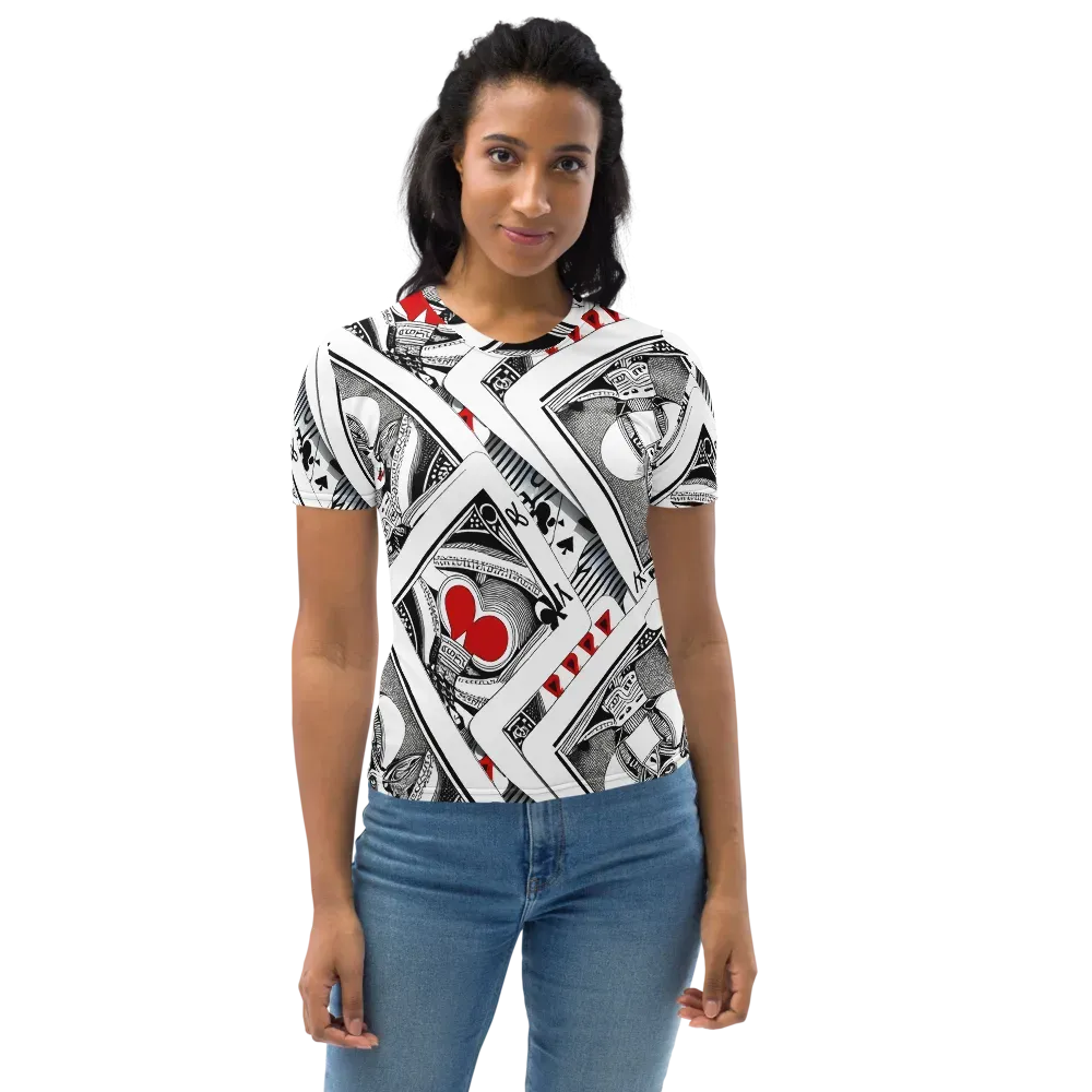 Fashion Print, By Carl Rahl on Women's Crew Neck T-Shirt — Front