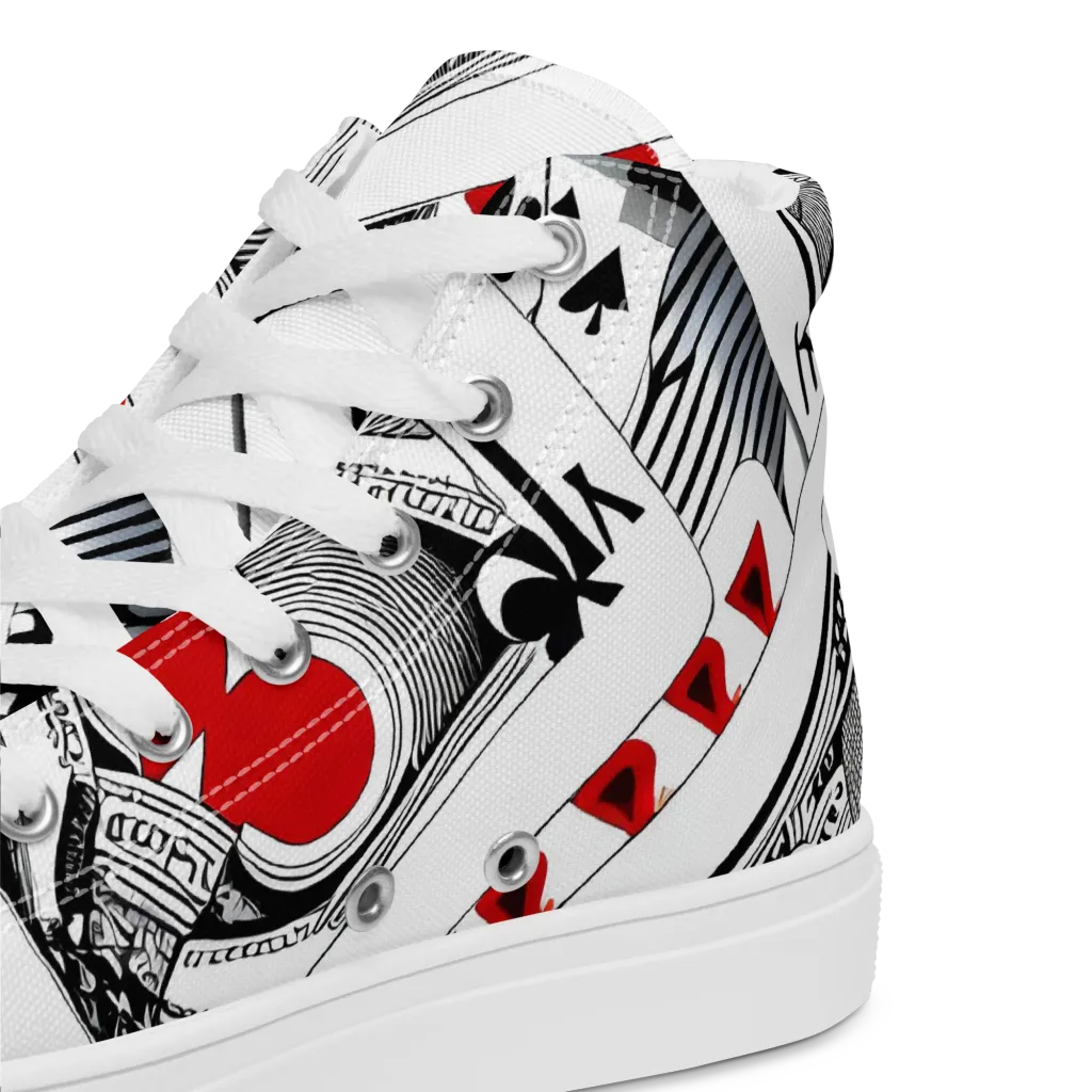 Fashion Print, By Carl Rahl on Women's High Top Canvas Shoes — Product details 2