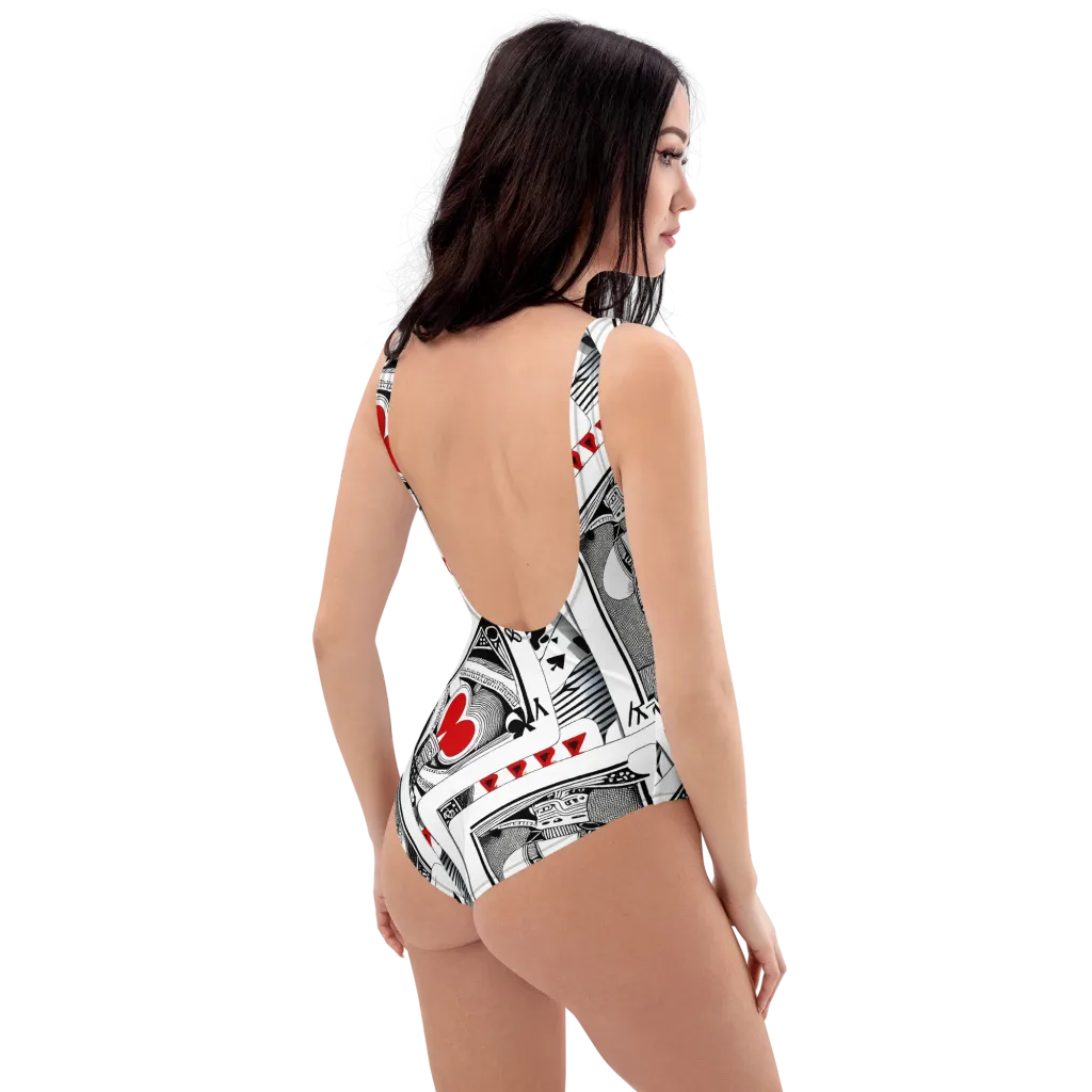 Fashion Print, By Carl Rahl on One-Piece Swimsuit — Right Back