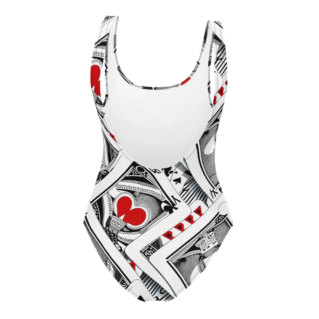 Fashion Print, By Carl Rahl on One-Piece Swimsuit — Back