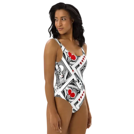 Fashion Print, By Carl Rahl on a One-Piece Swimsuit