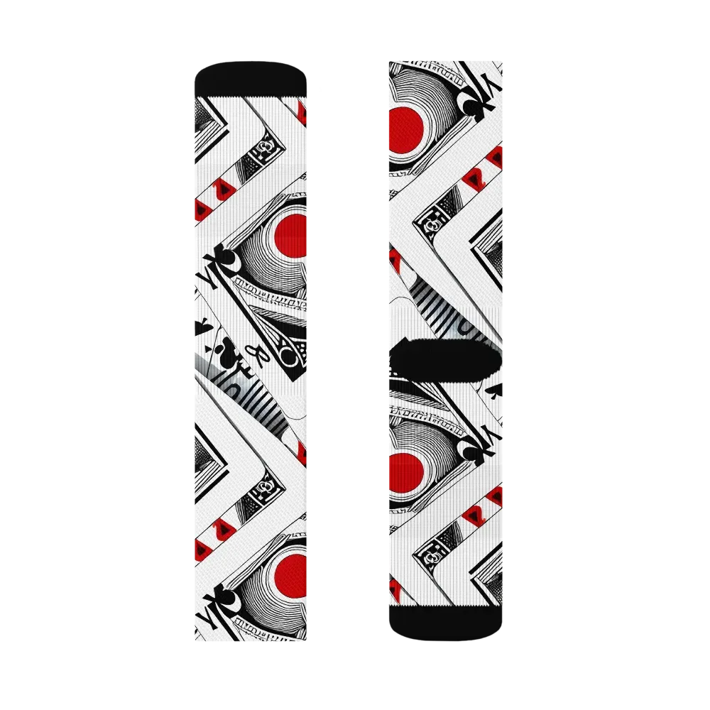 Fashion Print, By Carl Rahl on Socks — Right Sock