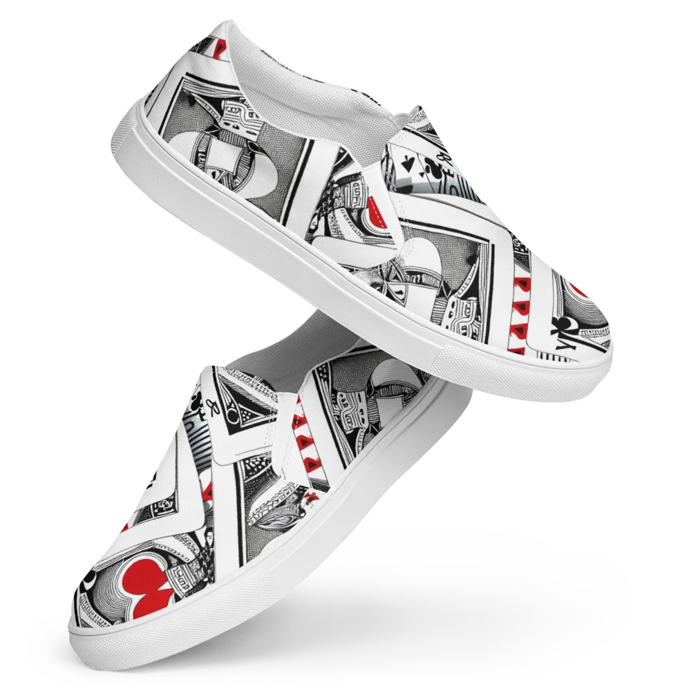 Fashion Print, By Carl Rahl on Women's Slip-On Canvas Shoes — Front