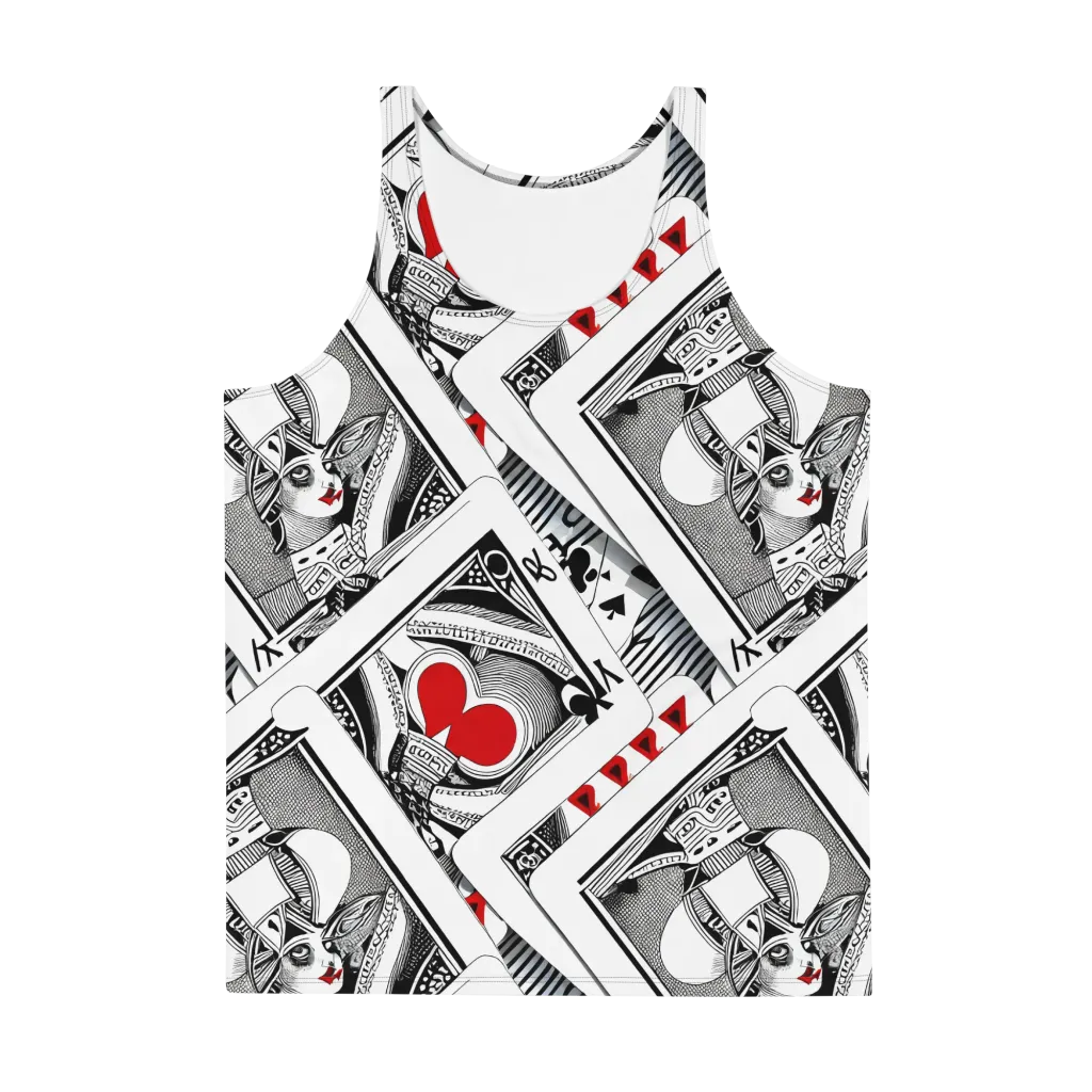 Fashion Print, By Carl Rahl on Men's Tank Top — Front