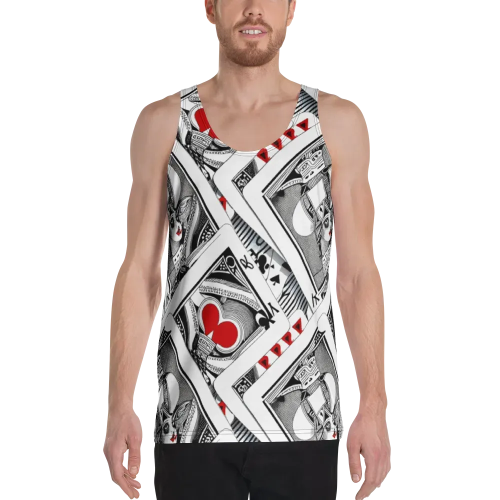 Fashion Print, By Carl Rahl on Men's Tank Top — Front