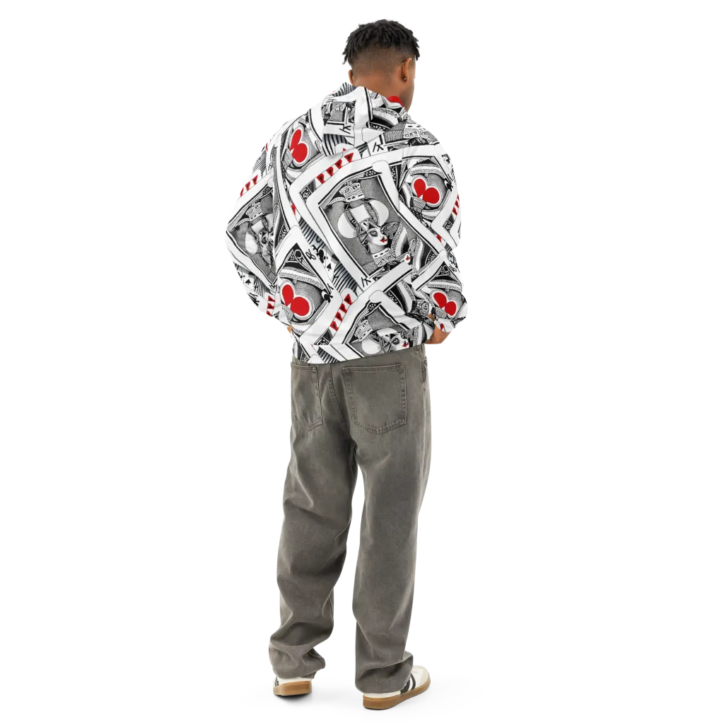 Fashion Print, By Carl Rahl on Cotton Hoodie — Back