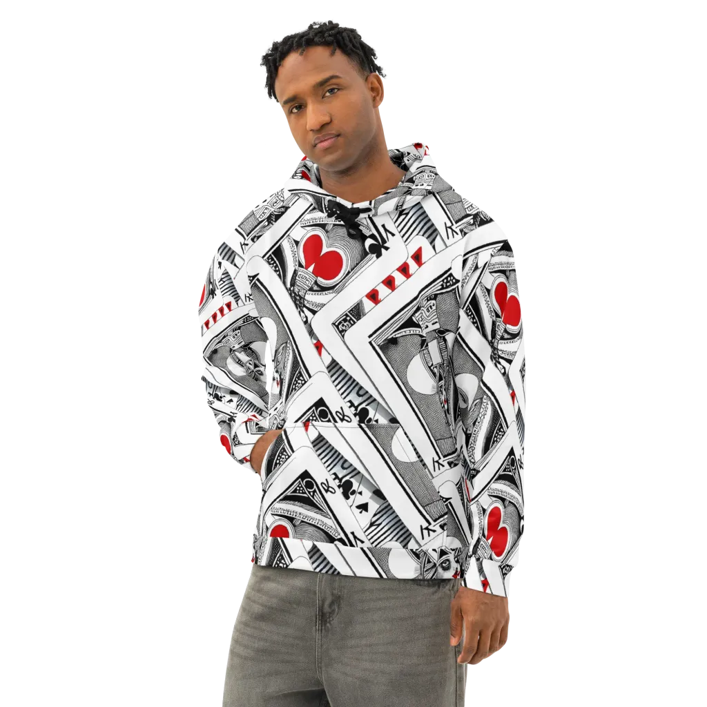 Fashion Print, By Carl Rahl on Cotton Hoodie — Left Front