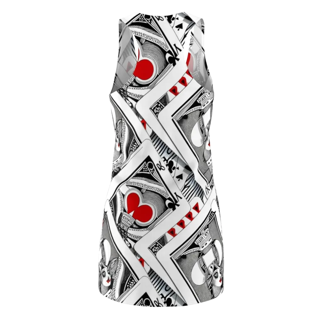 Fashion Print, By Carl Rahl on Racerback Dress — Back