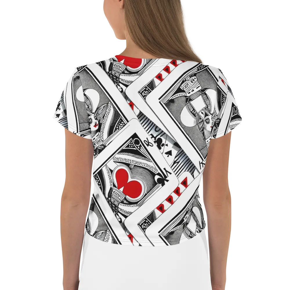 Fashion Print, By Carl Rahl on Crop Tee — Back