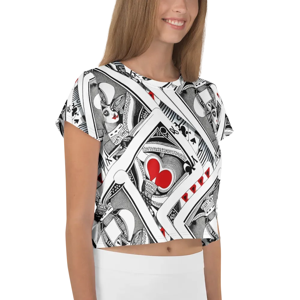 Fashion Print, By Carl Rahl on Crop Tee — Right