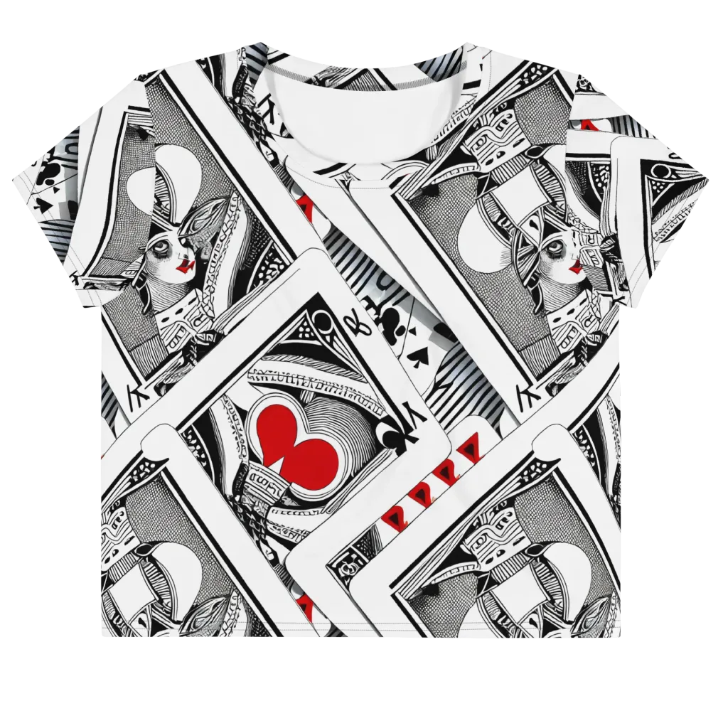 Fashion Print, By Carl Rahl on Crop Tee — Front